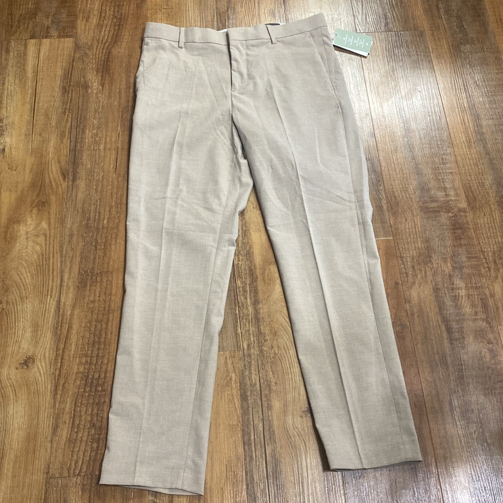 H&M tan khaki slim fit pants size 34